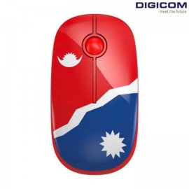Digicom Slim Wireless Mouse | 2.4 GHz Wireless | Red And Blue