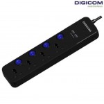 Digicom Surge Protector Socket | 4 Universal Extension | Individual switch | 2 USB Charging Port Digicom Surge Protector Socket | 4 Universal Extension | Individual switch | 2 USB Charging Port