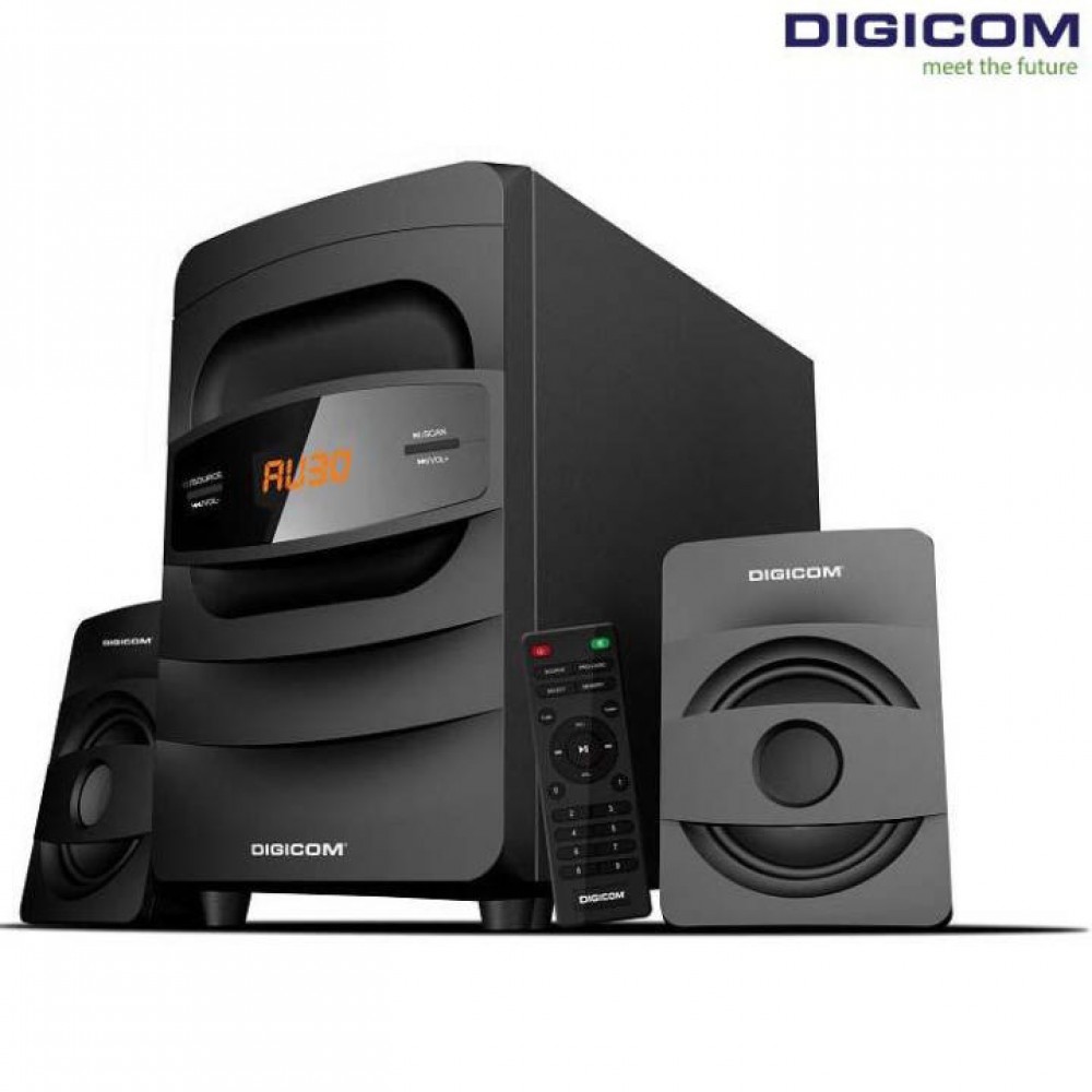 Digicom 2.1 Channel Bluetooth Multimedia Speaker | Powerful Bass | DG-M450BT Digicom 2.1 Channel Bluetooth Multimedia Speaker | Powerful Bass | DG-M450BT