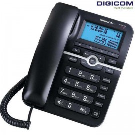Digicom LCD Caller ID Landline Telephone | Black