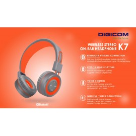 Digicom K7 Wireless On-Ear Headphone