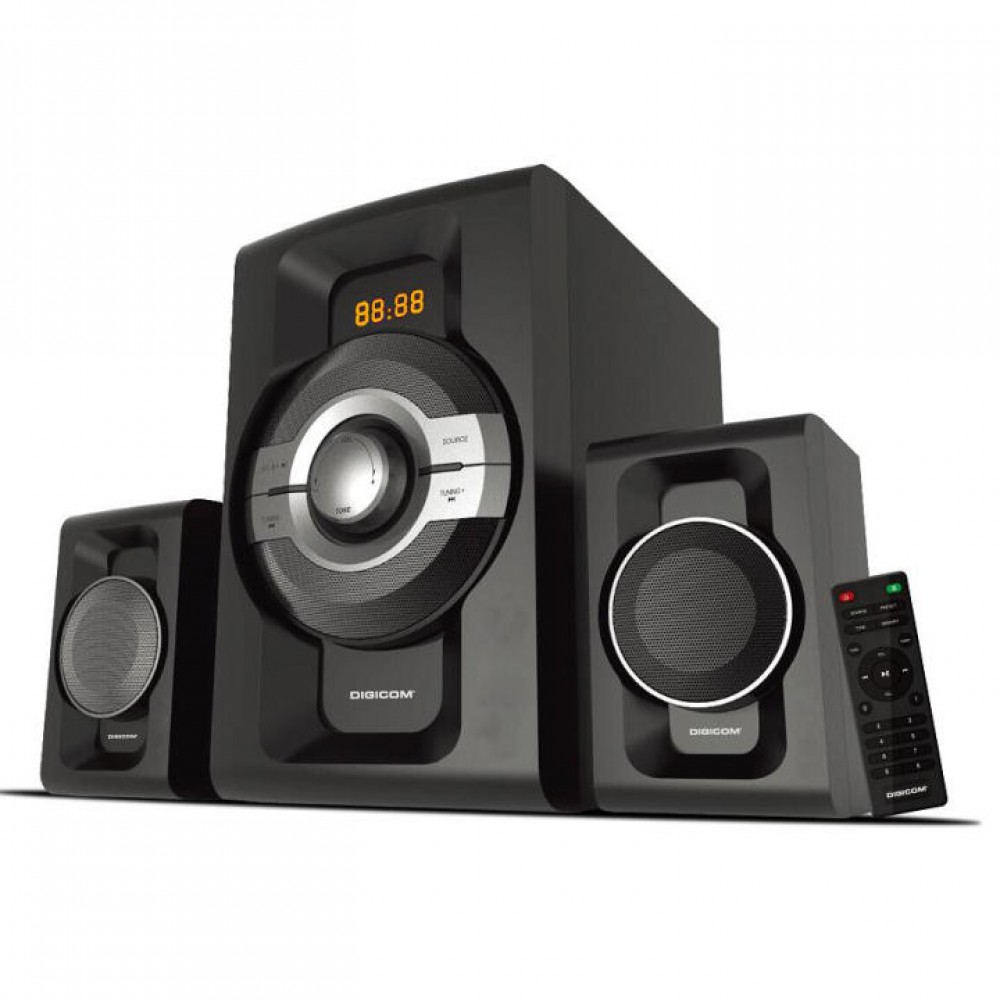 Digicom 2.1 Channel Bluetooth Multimedia Speaker  Digicom 2.1 Channel Bluetooth Multimedia Speaker