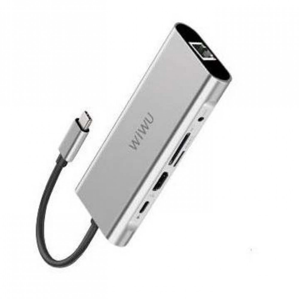 WIWU Aplha 8 in 1 USB-C Hub WIWU Aplha 8 in 1 USB-C Hub