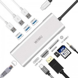 WIWU Aplha 8 in 1 USB-C Hub WIWU Aplha 8 in 1 USB-C Hub