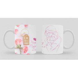 Happy Mother's Day I love You Mom Printed Customized Cup
