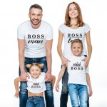 Family Matching Printed T-shirt | Boss Man, Boss Lady Mini Boss T-shirt Family Matching Printed T-shirt | Boss Man, Boss Lady Mini Boss T-shirt
