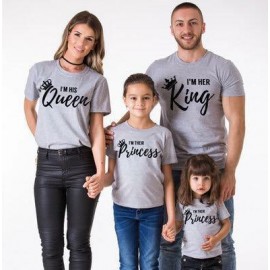 Family Set Customize T-shirt | King,Queen Princess and Prince Tshirt