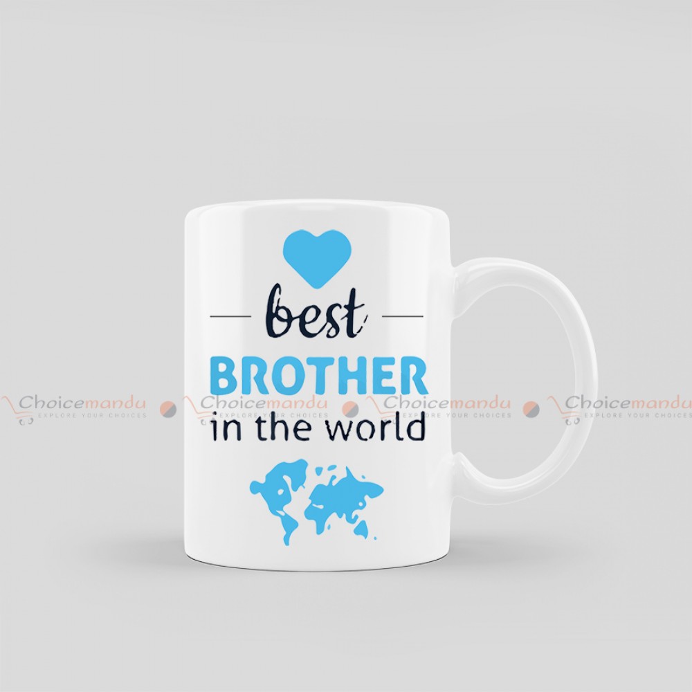 Best Brother In The World Printed Mug | Rakshya Bandhan Special Best Brother In The World Printed Mug | Rakshya Bandhan Special