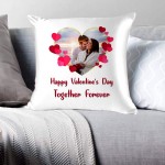 Happy Valentine Day Together Forever | Personalized Love Cushion Happy Valentine Day Together Forever | Personalized Love Cushion