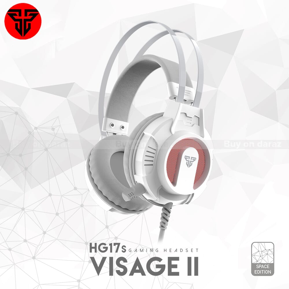 FANTECH HG17s Wired Headphones with Microphone Adjustable Over Ear - White FANTECH HG17s Wired Headphones with Microphone Adjustable Over Ear - White