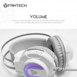 FANTECH HG17s Wired Headphones with Microphone Adjustable Over Ear - White FANTECH HG17s Wired Headphones with Microphone Adjustable Over Ear - White