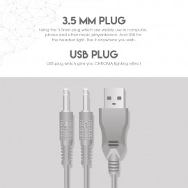 FANTECH HG17s Wired Headphones with Microphone Adjustable Over Ear - White FANTECH HG17s Wired Headphones with Microphone Adjustable Over Ear - White