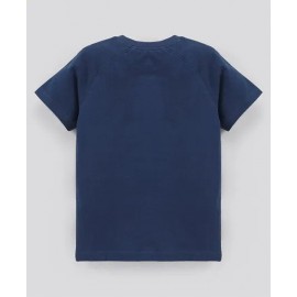 Pine Kids Half Sleeves Striped Biowashed Tee Panda Print - Yellow