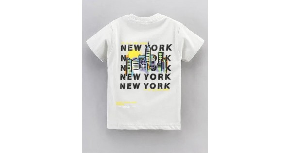 Buy Doreme Half Sleeves T-Shirt New York Print Online |Kids Clothing