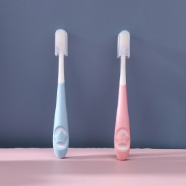 Beidile Silicone Baby Toothbrush -Pink