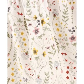 Cucumber Half Sleeves Floral Print Frock - White | 3 to 6 Months Kids