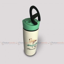 Sweet Our Love Story Flamingo Water Bottle