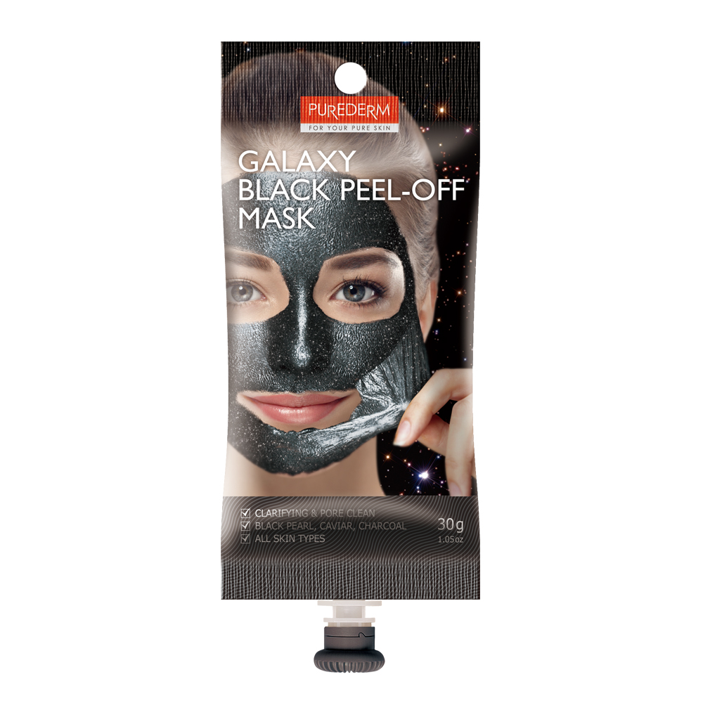 PUREDERM GALAXY BLACK PEEL OFF MASK SPOUT