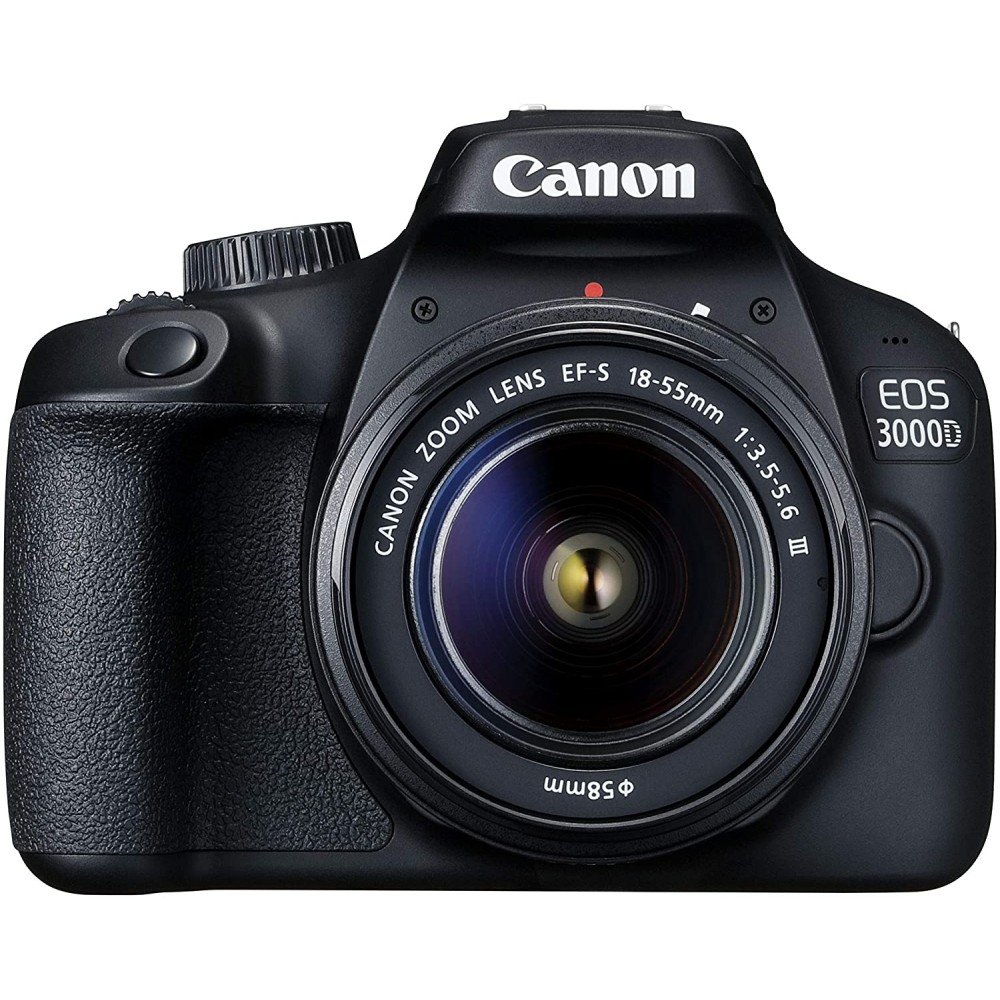 Canon EOS 3000D 18.0MP Digital SLR Camera with 18-55 and 55-250mm IS II Lens - Black Canon EOS 3000D 18.0MP Digital SLR Camera with 18-55 and 55-250mm IS II Lens - Black