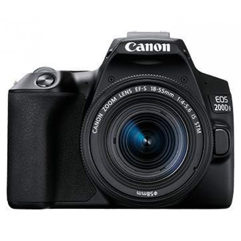Canon EOS 200D II 24.1MP Digital SLR Camera + EF-S 18-55mm is STM Lens + EF-S 55-250mm is STM Lens (Black) Canon EOS 200D II 24.1MP Digital SLR Camera + EF-S 18-55mm is STM Lens + EF-S 55-250mm is STM Lens (Black)