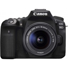 Canon EOS 90D DSLR Camera | EF-S 18-55 IS STM Lens Kit - Black