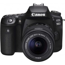 Canon EOS 90D DSLR Camera | EF-S 18-55 IS STM Lens Kit - Black  Canon EOS 90D DSLR Camera | EF-S 18-55 IS STM Lens Kit - Black