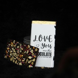 Personalized Bar Chocolate With Dry Nuts