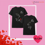 Couple Customized T-Shirt  Couple Customized T-Shirt