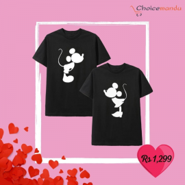 Minnie Mickey Couple Matching Customized T-shirt 