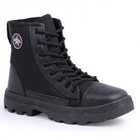 Goldstar J Boot 1 Black Lace-Up Shoes For Men