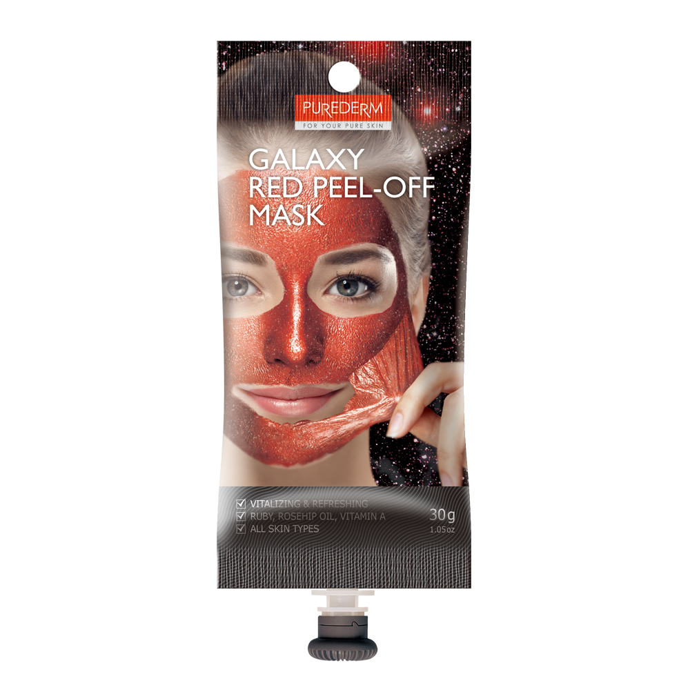 PUREDERM GALAXY RED PEEL OFF MASK SPOUT