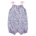 Carter's Floral Cotton Romper - Pink Carter's Floral Cotton Romper - Pink