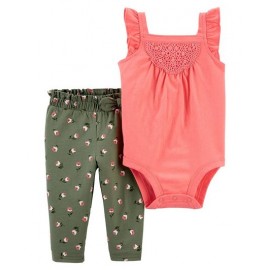 Carter's 2-Piece Tank Bodysuit Pant Set - Pink