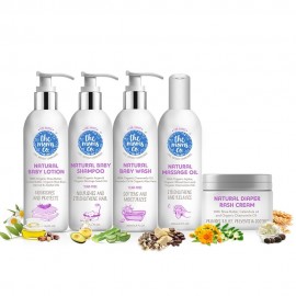 The Moms Co. Baby Complete Care With Ribbon Gift Box  | Pack of 5
