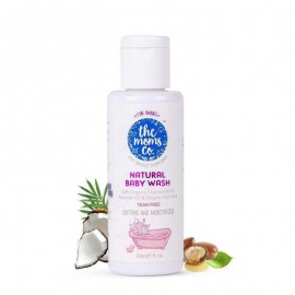 The Moms Co. Natural Baby Wash 100 ml + Natural Baby Wipes Combo