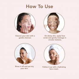 The Moms Co. Natural Cranberry Coffee Face Scrub  - 75gm