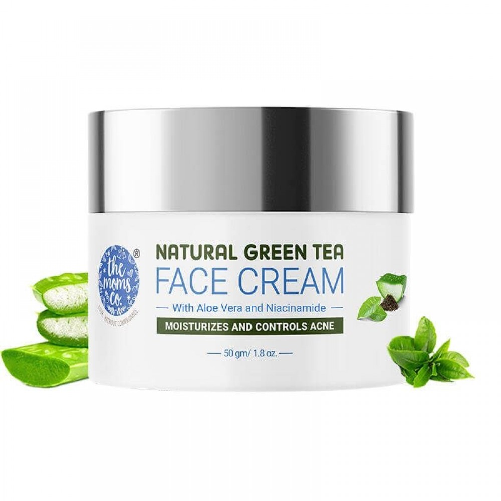 The Moms Co. Natural Green Tea Face Cream - 50gm The Moms Co. Natural Green Tea Face Cream - 50gm