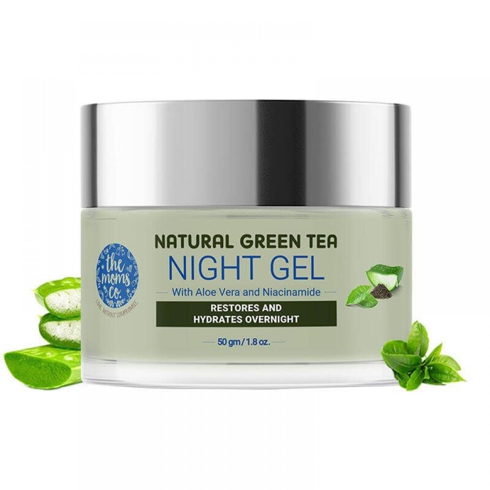 The Moms Co. Natural Green Tea Night Gel - 50gm