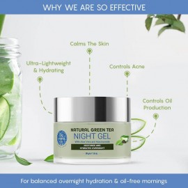 The Moms Co. Natural Green Tea Night Gel - 50gm