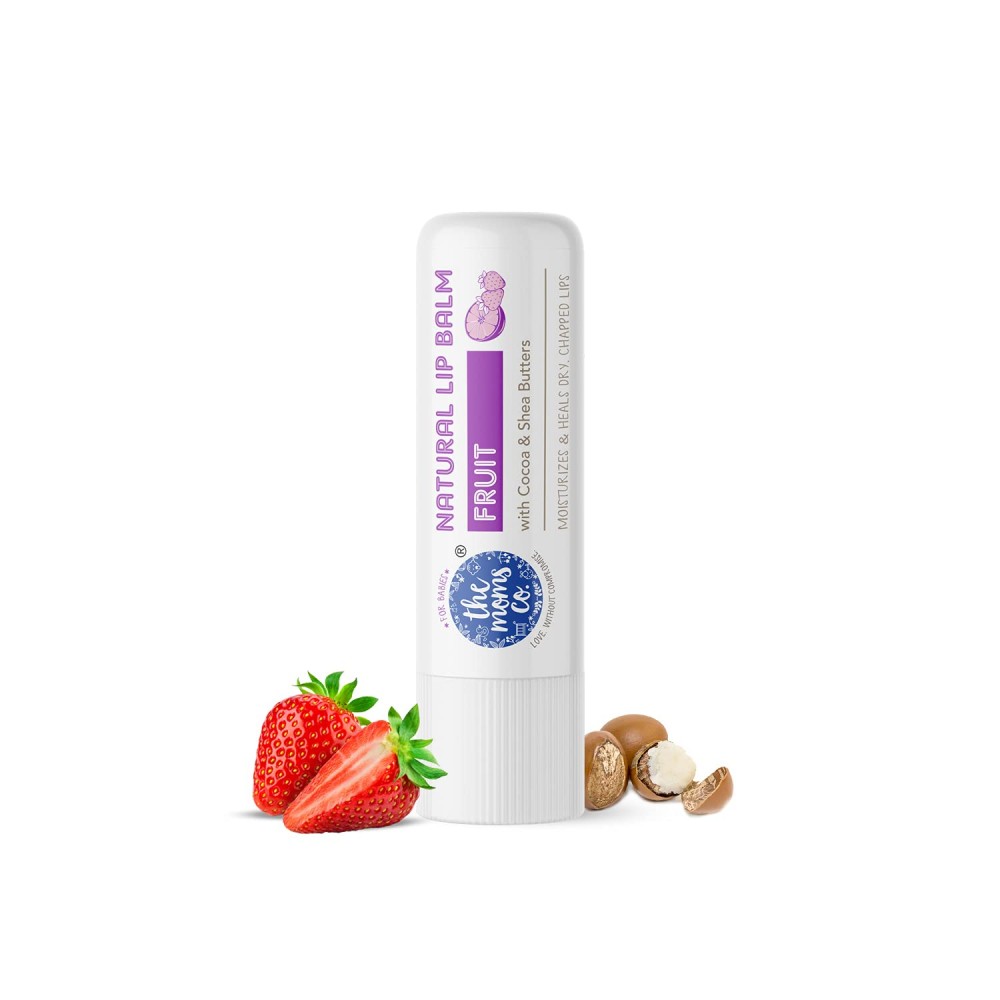 The Moms Co. Natural Fruit Lip Balm - 5gm The Moms Co. Natural Fruit Lip Balm - 5gm
