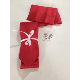 Men's Tie, Cufflink And Pocket Square  Men's Tie, Cufflink And Pocket Square