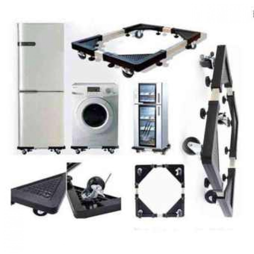 Multifunction Movable Washing Machine/Fridge Stand Holder 