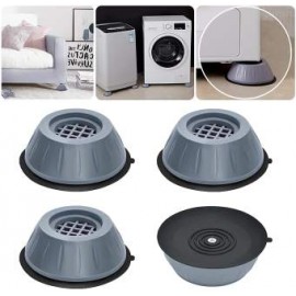 4 Pcs Washing Machine Stand | Anti-Vibration Pads - Small