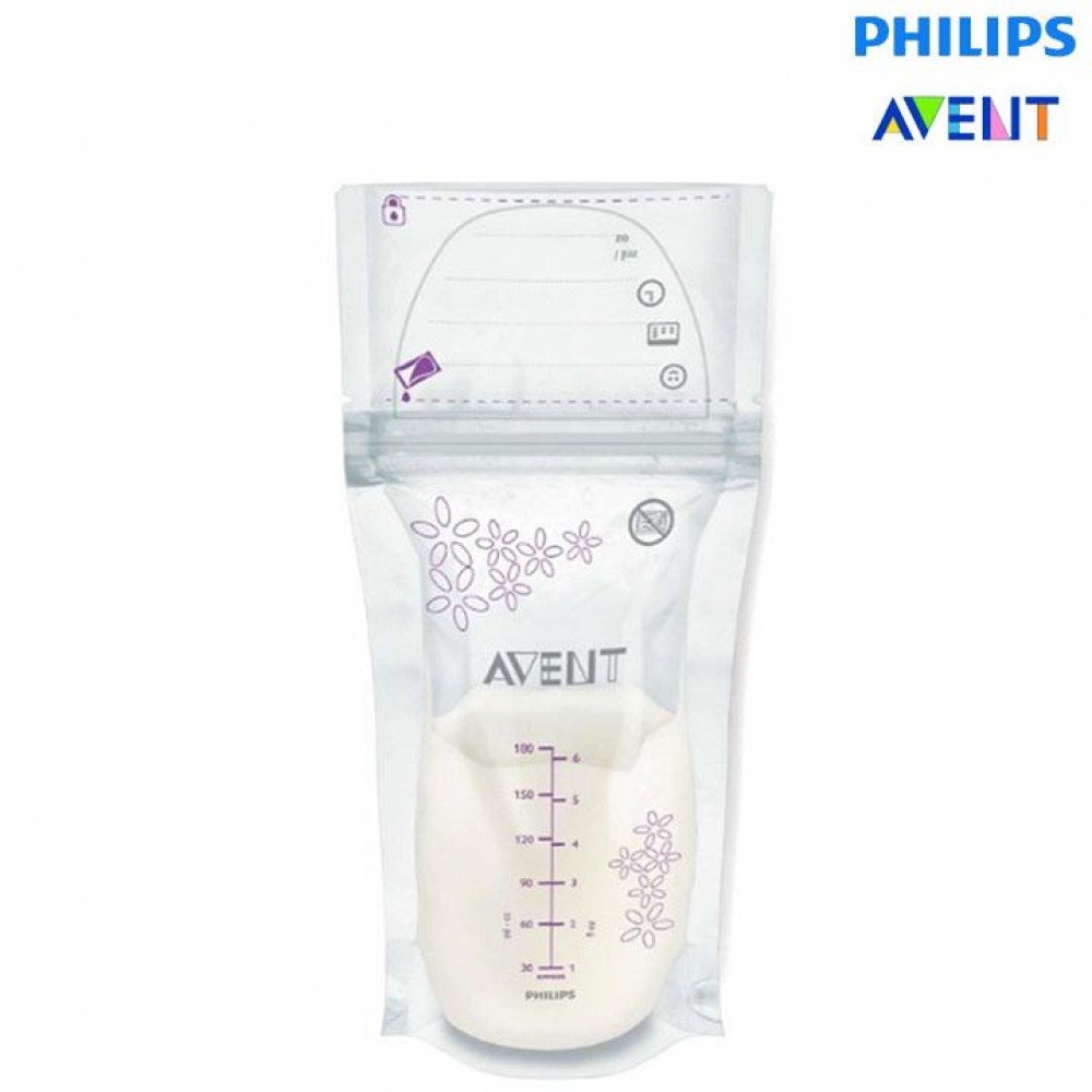 Philips Breast Milk Storage Bags - 6oz/180ml  Philips Breast Milk Storage Bags - 6oz/180ml