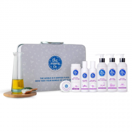 The Moms Co. Baby Suitcase Gift Box with 7 Skin and Hair Care Products (White)