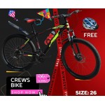 Crews Mountain Bike 26-inch With Free Helmet Worth Rs. 2000
