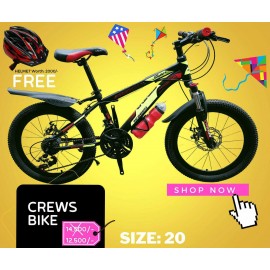 Crews Mountain Bike 26-inch With Free Helmet Worth Rs. 2000