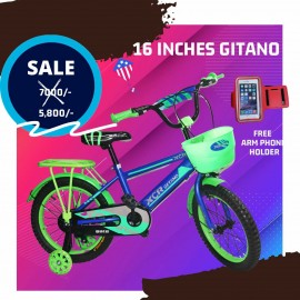 Gitano 16inch Kids Bicycle With Free Arm Phone Holder | Kids Racing Bike