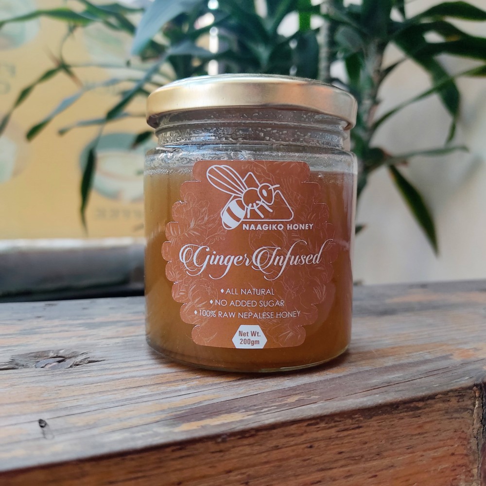 Ginger Infused Honey - 450 gm | Organic Products Ginger Infused Honey - 450 gm | Organic Products