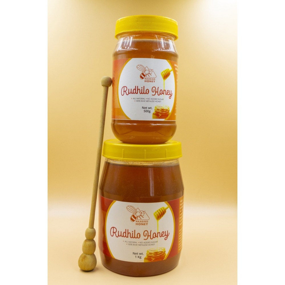 Rudhilo Organic Honey | Plastic Jar | 500 Gram Rudhilo Organic Honey | Plastic Jar | 500 Gram